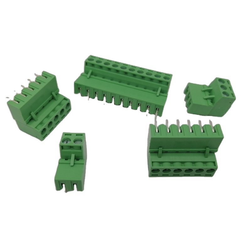 3.81mm Pitch Pluggable Male And Female Terminal Block Plug And Header with Screw Lock And Flange