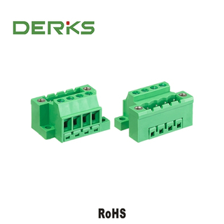 5.08mm Pitch Panel Mount Terminal Block Header with Screw Lock