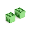 3.81mm Pitch Double Deck Pcb Pluggable Terminal Block Header with Right Angled Pin