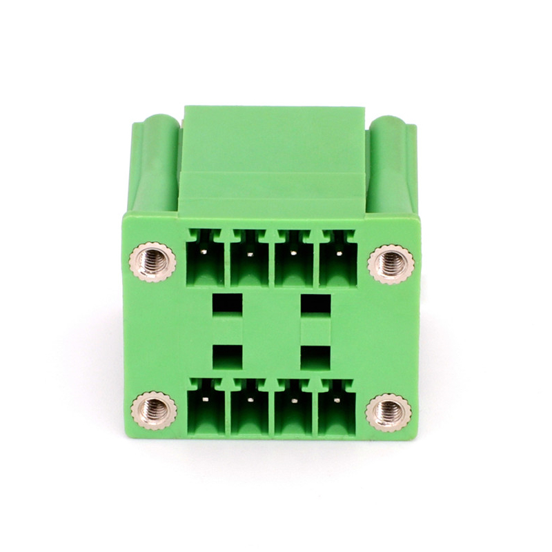 3.81mm Pitch Doulble Layer Right Angled Pcb Plug Electrical Connector with Flange